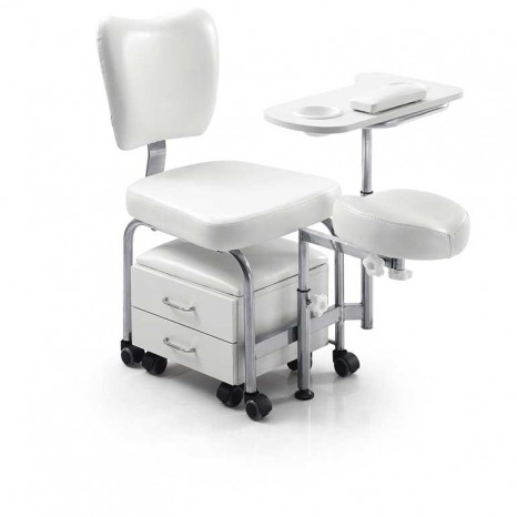 Aesthetic Medicine , , Pedicure chair with stool with 2 storage drawers